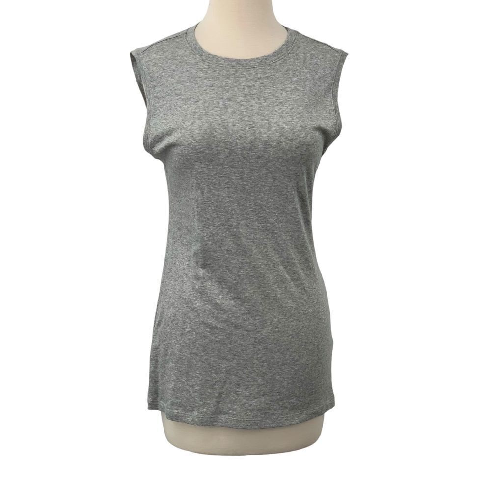 Eileen Fisher Woman's Gray Sleeveless Tencel Stretch Tank Top Versatile Size S
